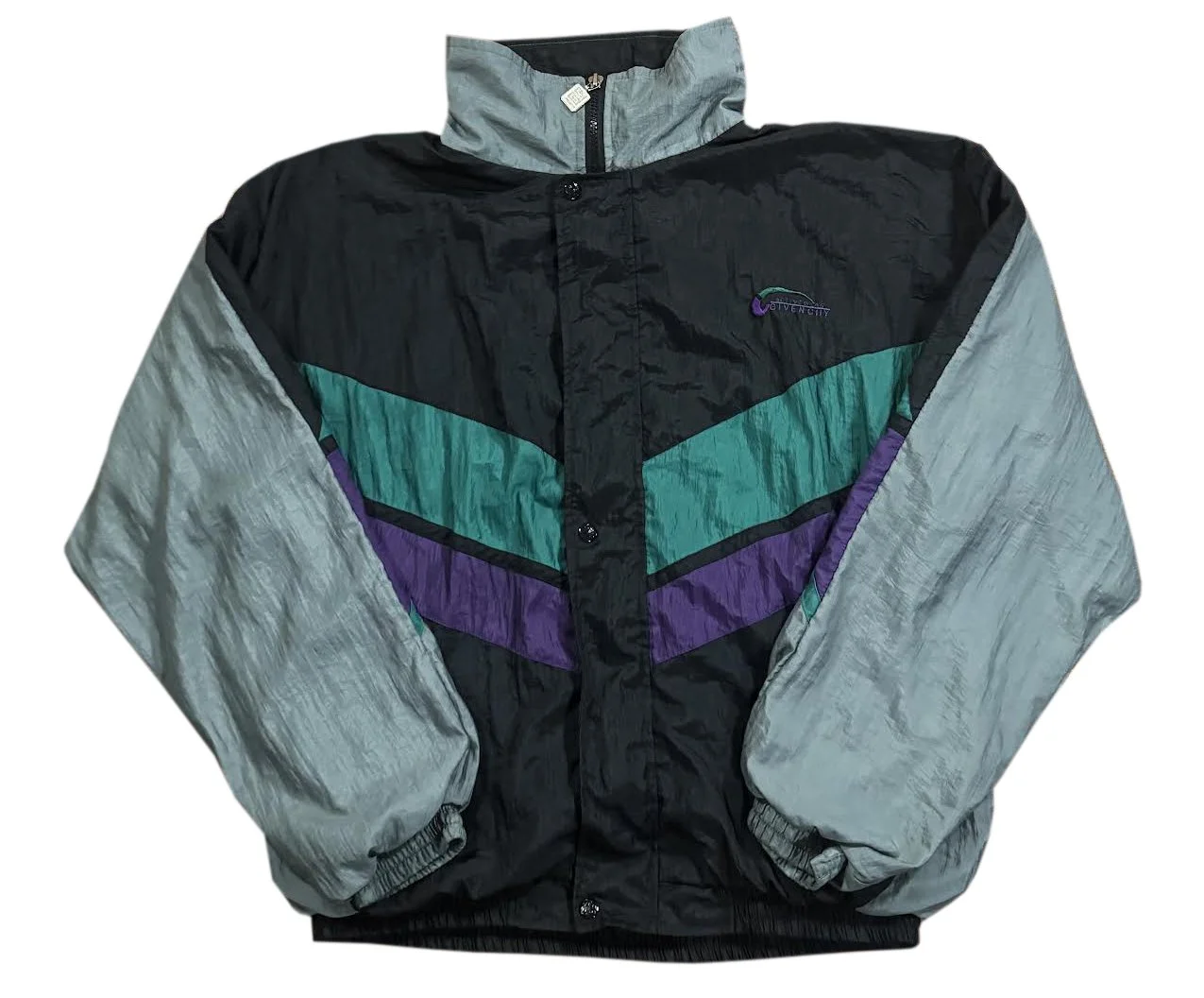 GIVENCHY ジャケット　パープル　L GIVENCHY Vintage Activewear Jacket 80s 90s Color Block